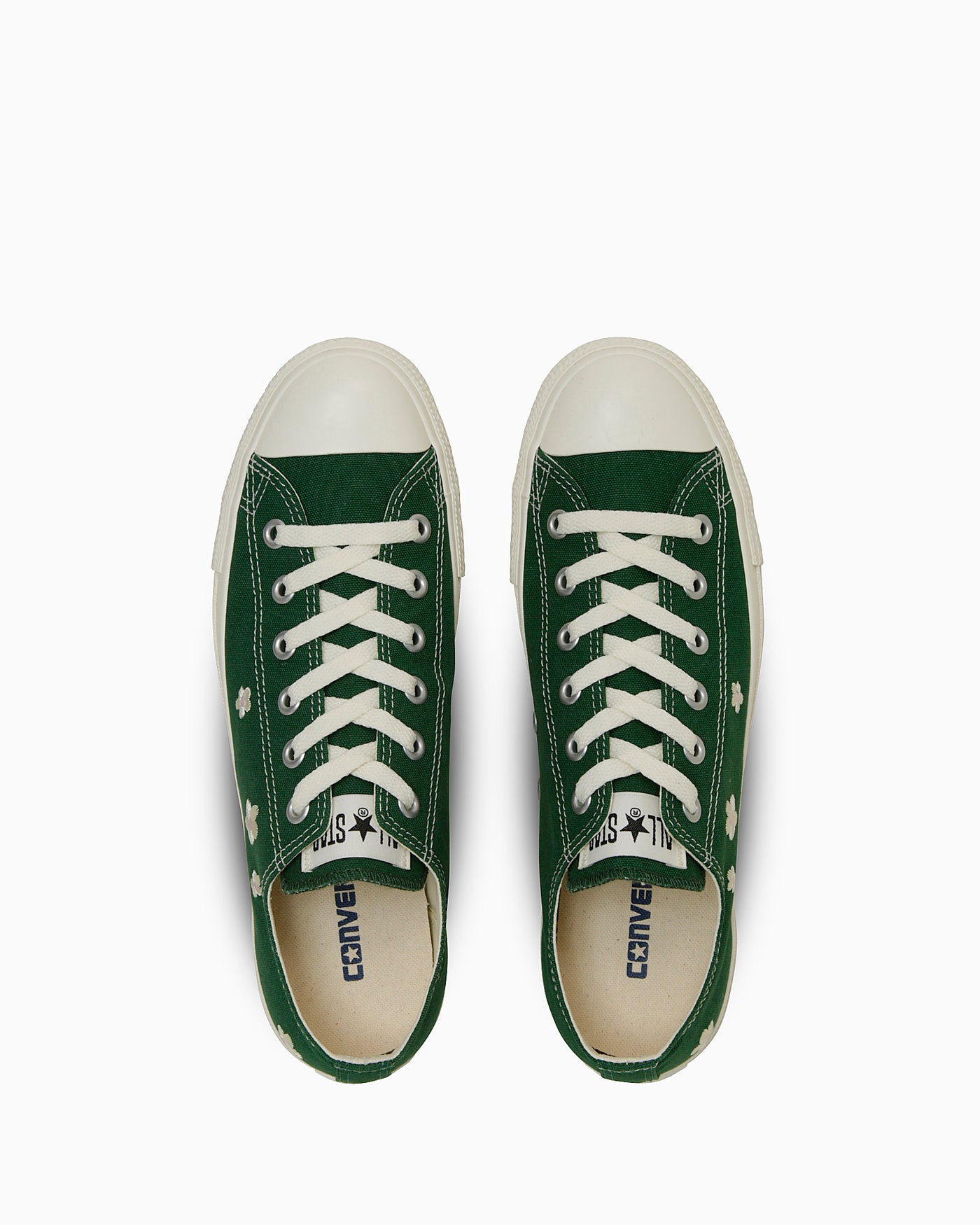 Lookbook Converse All Star Flower OX Low -  Fashion Sneakers Forest Green 31315040