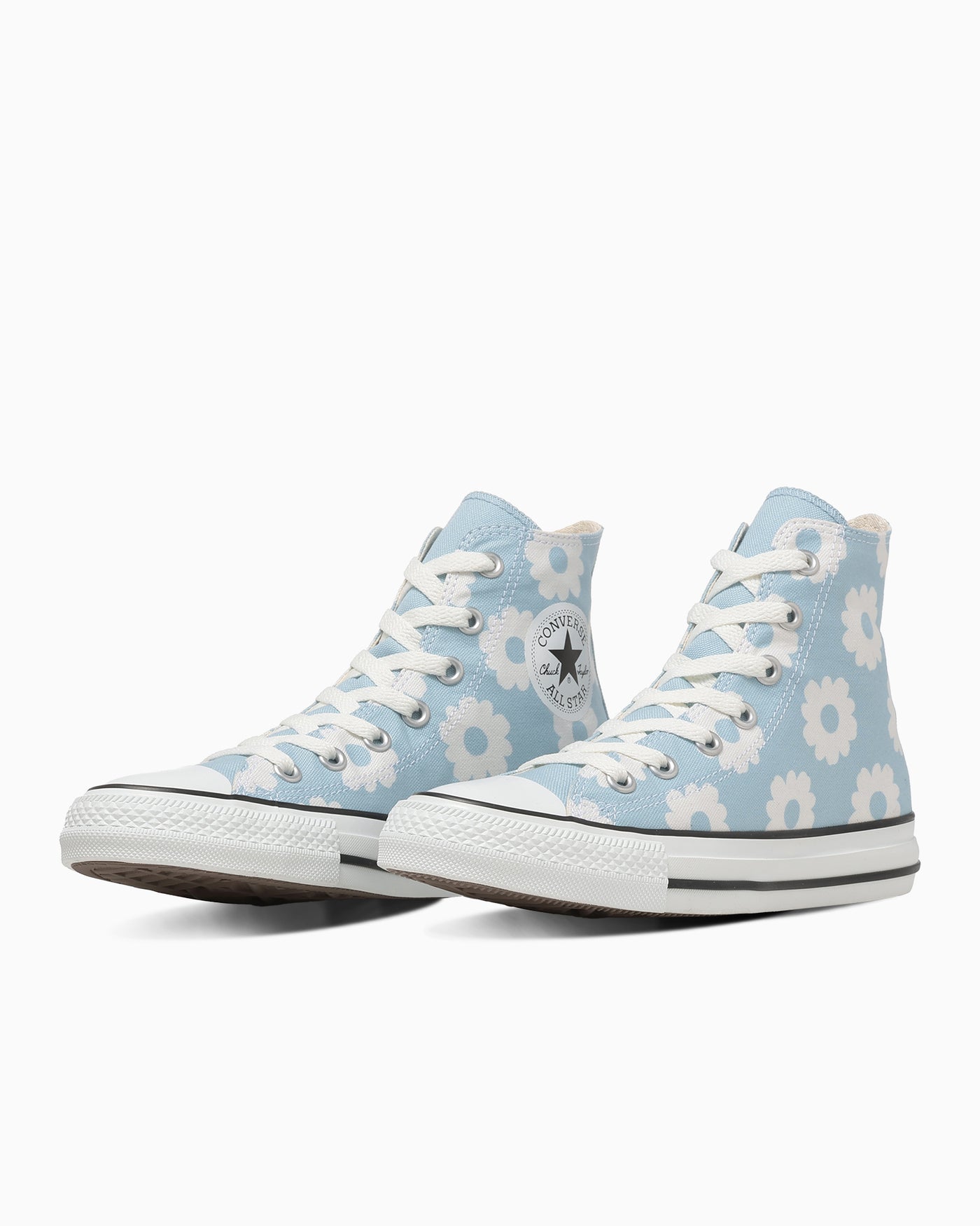 Order 匡威All Star花卉印花高帮运动鞋 浅蓝/白 31318122