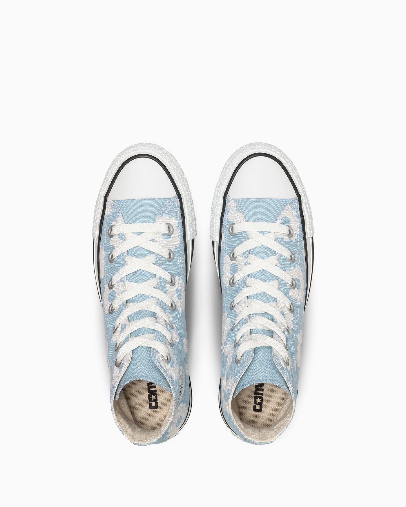 Shop 匡威All Star花卉印花高帮运动鞋 浅蓝/白 31318122