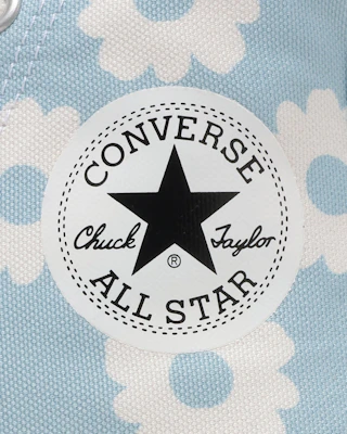 匡威All Star花卉印花高帮运动鞋 浅蓝/白 31318122 1