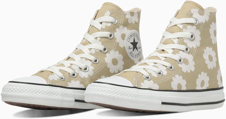 Converse All Star 花朵印花高筒運動鞋 奶油黃/白 31318121 Order Converse All Star 花朵印花高筒運動鞋 奶油黃/白 31318121