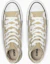 Shop Converse All Star 花朵印花高筒運動鞋 奶油黃/白 31318121