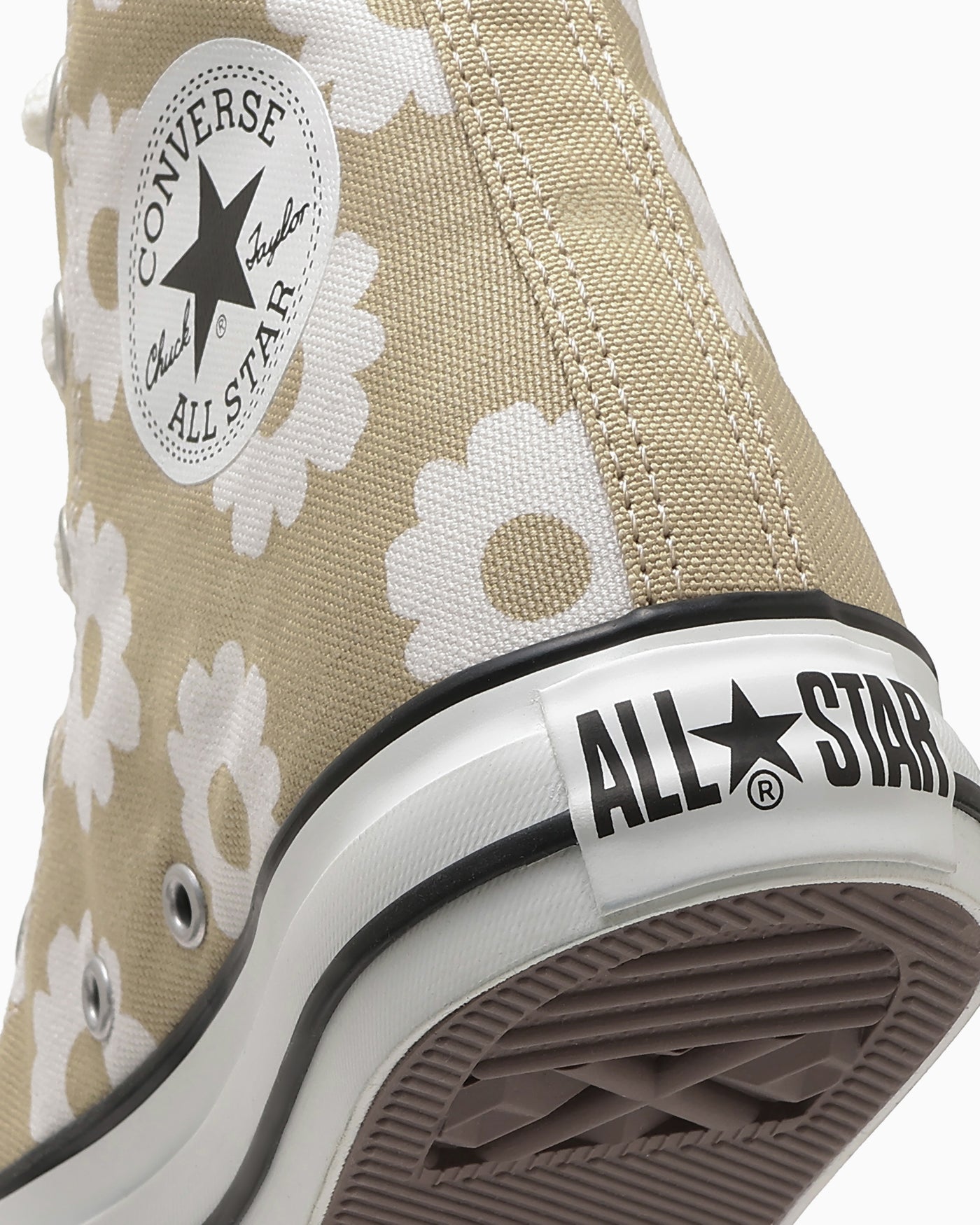 Cheap Converse All Star 花朵印花高筒運動鞋 奶油黃/白 31318121
