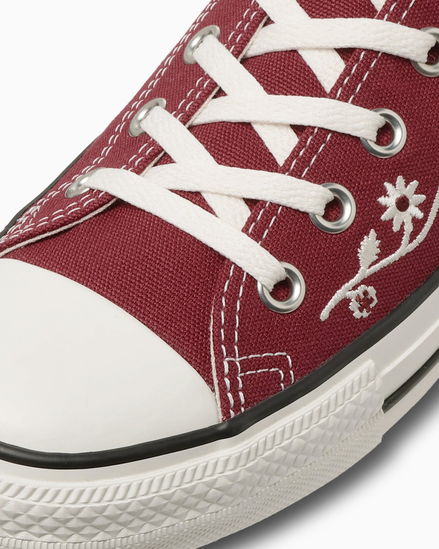 Sizing Converse All Star Folkstitch Ox Baskets Basses Bourgogne/Blanc 31318542