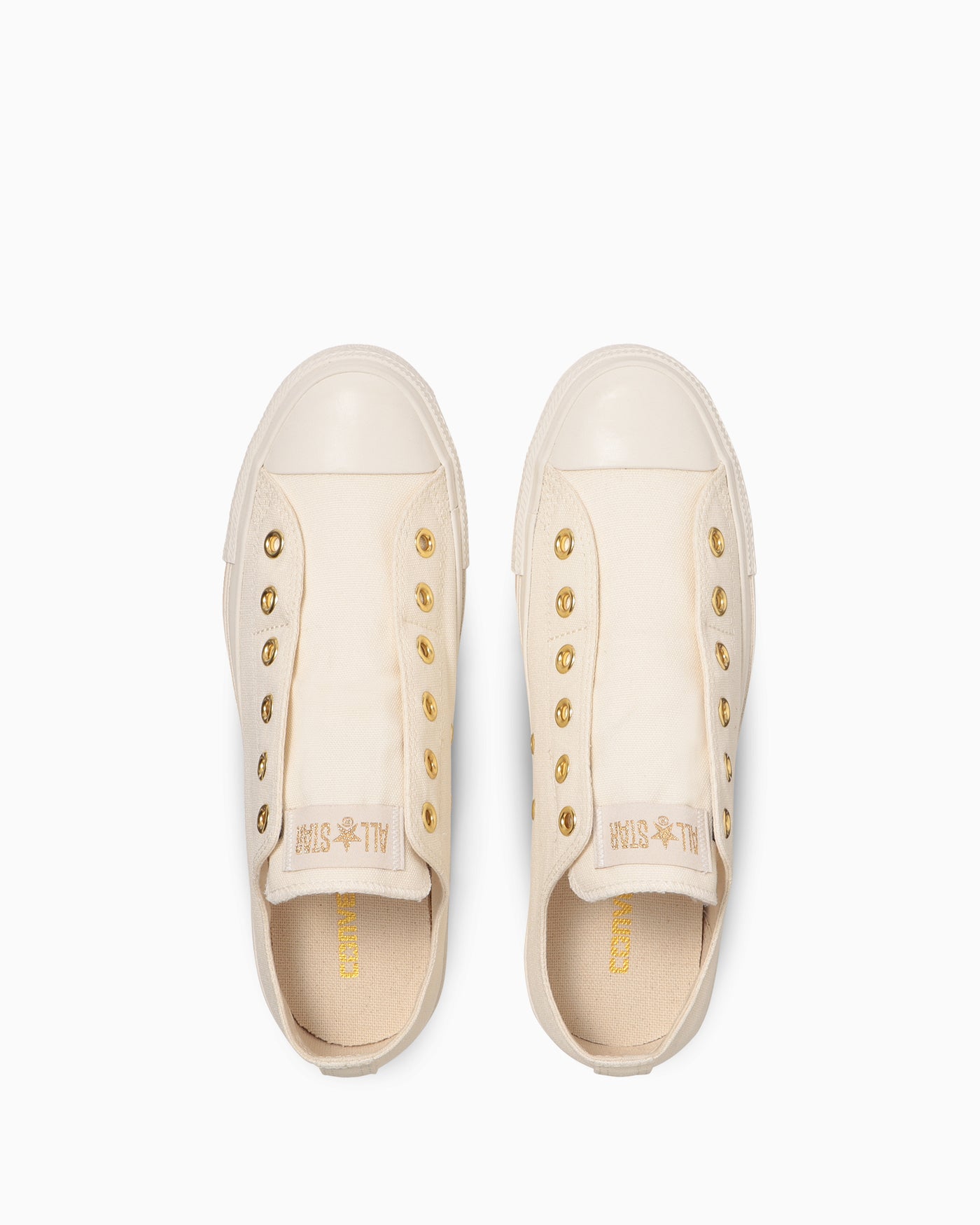 Shop 匡威All Star金纹松紧低帮板鞋奶油色 31316640