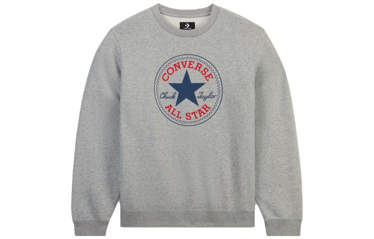 Converse All Star Graphic Logo Sweatshirt Unisex Grey 10025472-A03