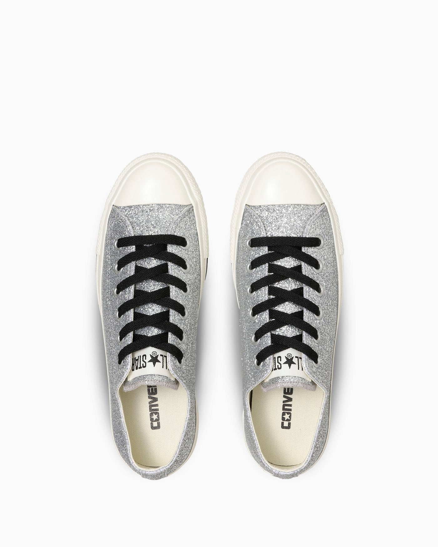 Shop Converse 全明星 GT OX 銀色運動鞋 31317490