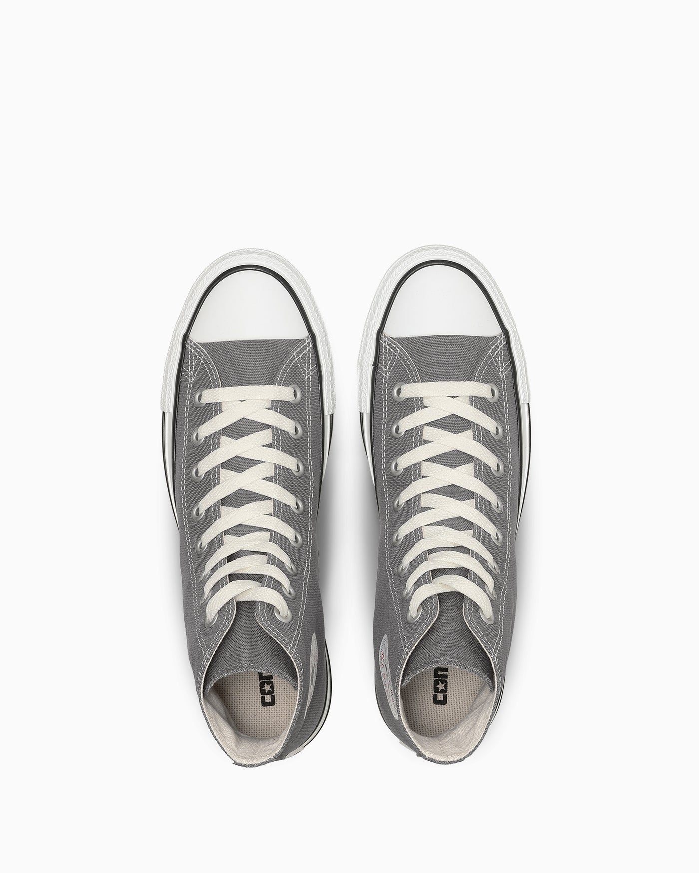 Shop Converse All Star 高筒帆布鞋 深灰 31318320