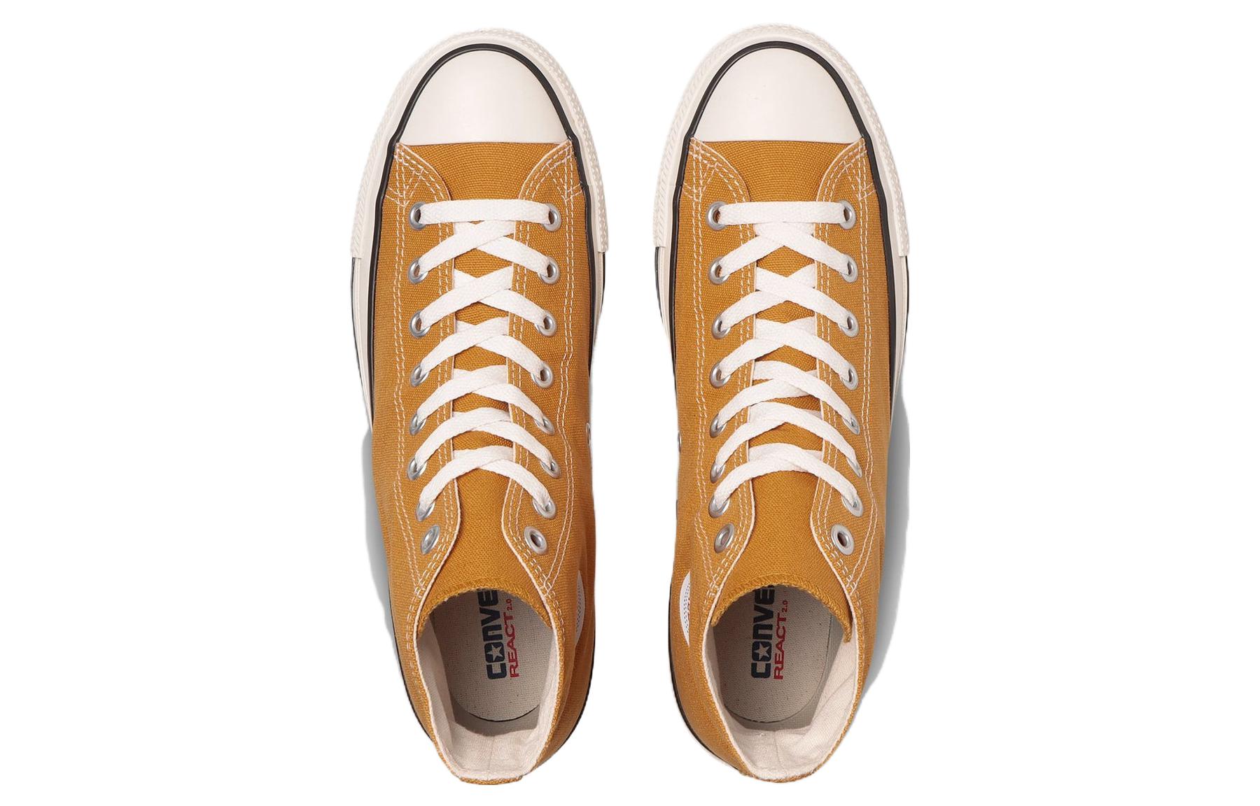 Shop Converse All Star 百搭休閒 輕鬆舒適 防滑耐磨 高筒板鞋 男女皆宜 橘色