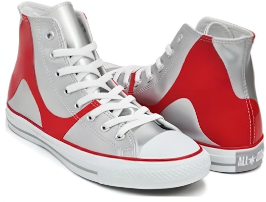 Converse All Star HI 'Red Silver' 1CK372 Lookbook Converse All Star HI 'Red Silver' 1CK372