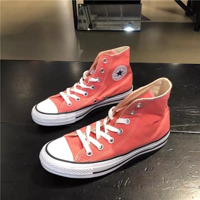 Converse All Star Tinggi 'Denim Merah Coral Dicuci' 161417c Buy Converse All Star Tinggi 'Denim Merah Coral Dicuci' 161417c