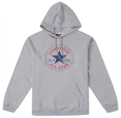Converse All Star Letter Print Star Patch Sweatshirt Unisex Light Grey 10025469-A03 Buy Converse All Star Letter Print Star Patch Sweatshirt Unisex Light Grey 10025469-A03