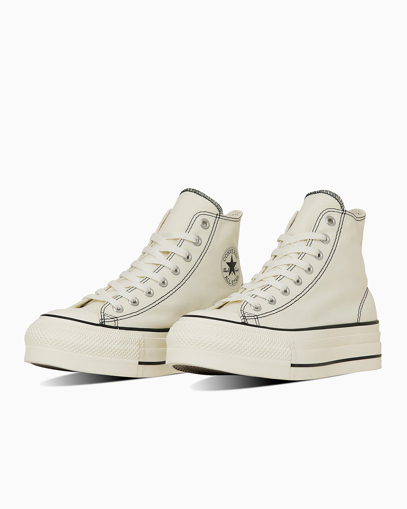 Converse All Star Lifted Overtape High Top Sneakers Black/Black 31313951