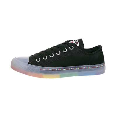 Converse All Star Low Trainers Rainbow Black Exclusive