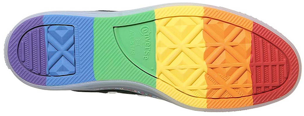 Converse All Star Low Rainbow Hitam Eksklusif 168199C Details for Converse All Star Low Rainbow Hitam Eksklusif 168199C