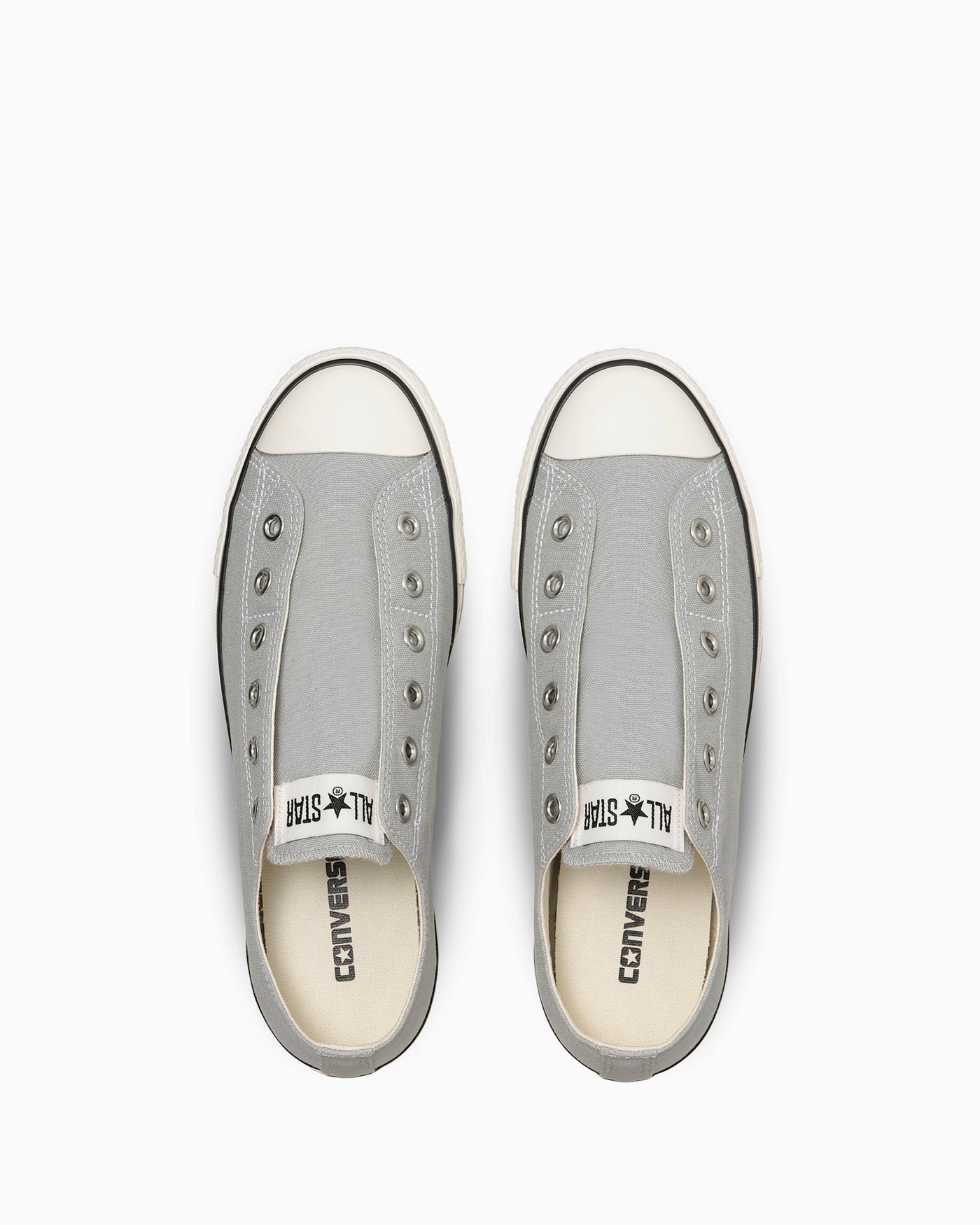 Shop Converse All Star LP Slip Ox 低帮休闲鞋 浅灰色 31317201