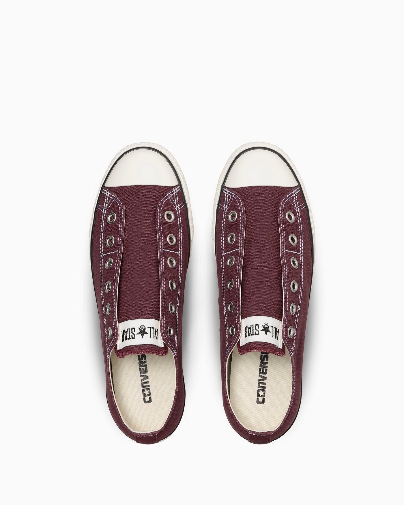 Shop 匡威全明星低帮懒人帆布鞋酒红色 31317200