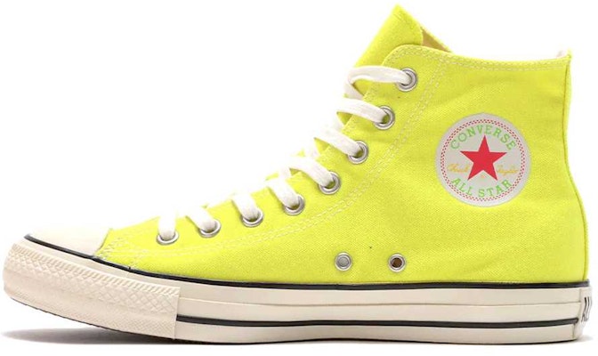 Converse all online star neon yellow