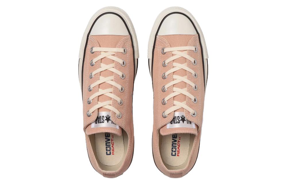 Shop Converse All Star ? Nokorizome Ox 耐磨防滑 低幫 帆布鞋 男女同款 粉白 日版