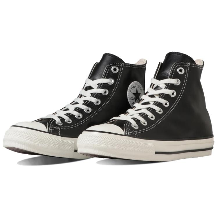 Converse All Star Olive Green Leather Hi Black 圖 3