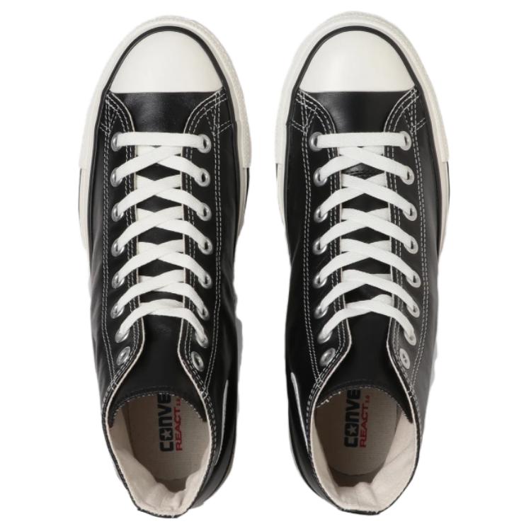 Converse All Star Olive Green Leather Hi Black 圖 4