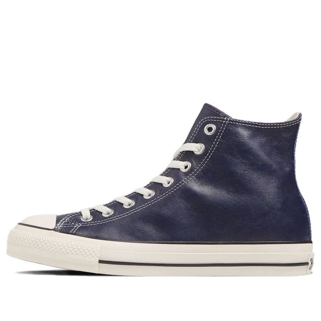 Converse All Star Olive Green Leather High Top 'Navy' 31308270