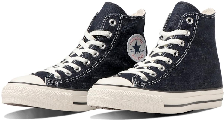 匡威 All Star Ⓡ 有機牛仔 高筒防滑耐磨 帆布鞋 男女同款 靛藍色 Lookbook 匡威 All Star Ⓡ 有機牛仔 高筒防滑耐磨 帆布鞋 男女同款 靛藍色