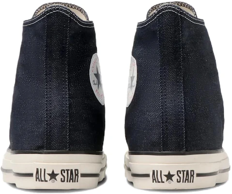 匡威 All Star Ⓡ 有機牛仔 高筒防滑耐磨 帆布鞋 男女同款 靛藍色 Purchase 匡威 All Star Ⓡ 有機牛仔 高筒防滑耐磨 帆布鞋 男女同款 靛藍色