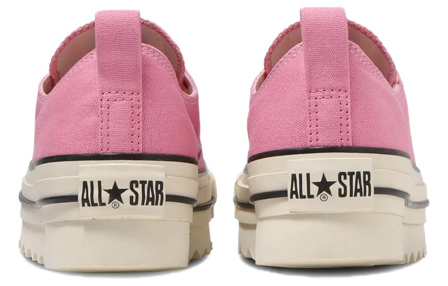 Shop Converse All Star 防滑耐磨 低筒 帆布鞋 男女款 白粉 日版