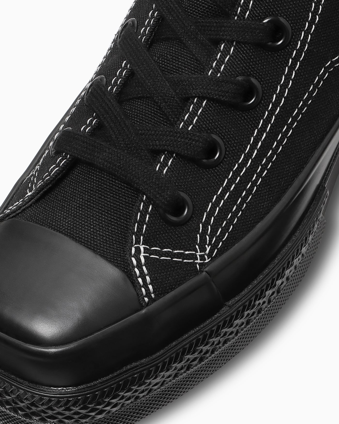 Sizing Converse All Star Square Toe High Top Sneakers Black/Black 31316280