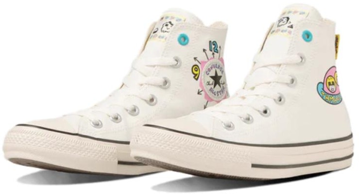 匡威 經典舒適百搭高幫帆布鞋 男女同款 白色 (All Star 高幫 Tamagotchi) Order 匡威 經典舒適百搭高幫帆布鞋 男女同款 白色 (All Star 高幫 Tamagotchi)