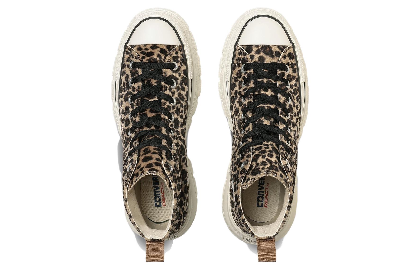 Shop Converse All Star Trekwave Pelliccia Leopardata Alta ''Marrone'' 31310230