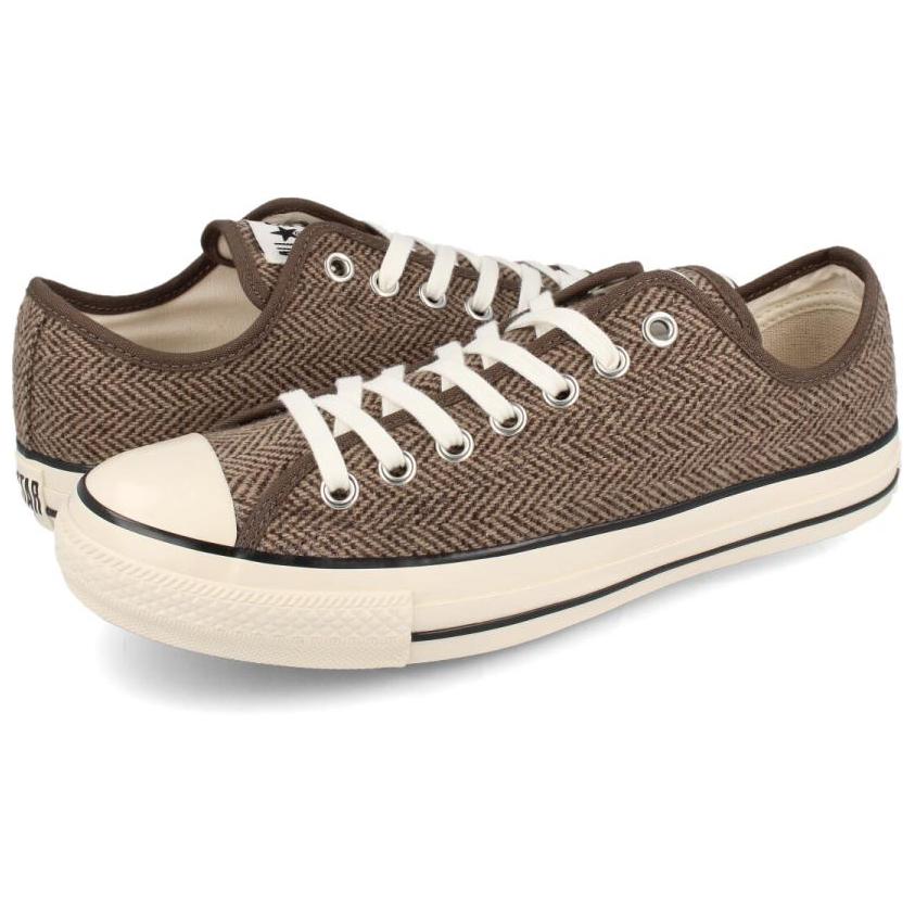 Lookbook 匡威 ALL STAR 美式粗花呢 低筒棕色款 31305211