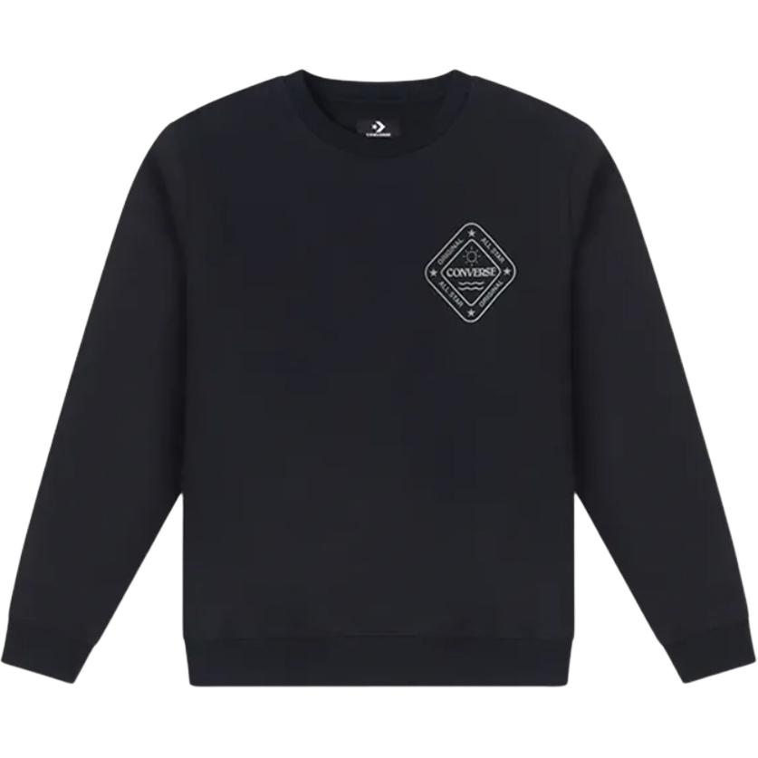 Converse All Star Winter Art Graphic Crewneck Scenic Print Long-Sleeve Sweatshirt Men 10025632-A01