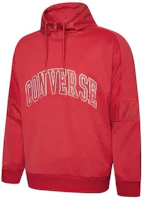 Converse Alphabet Print Pullover Hoodie Red Casual Long Sleeve 10018342-A03 Converse Alphabet Print Pullover Hoodie Red Casual Long Sleeve 10018342-A03
