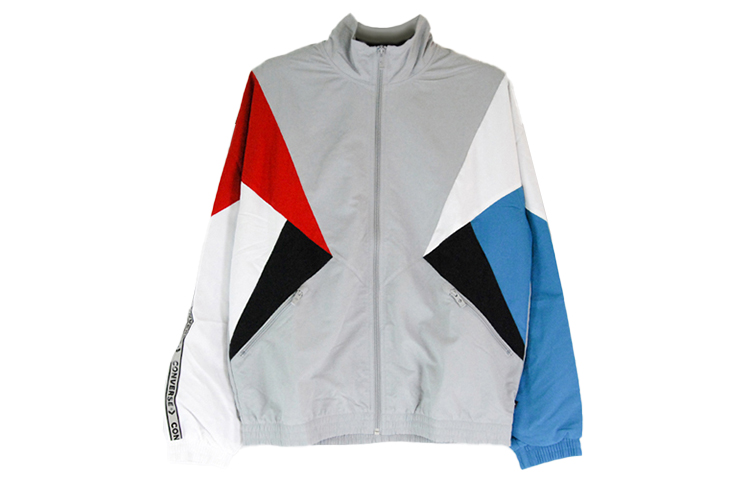 Converse Archive Track Retro Sport Jacket Grey Activewear 10017680-A01