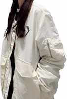 Shop Converse Arrow Logo Outdoor Vintage Pilot Jacket with Multi Pockets Unisex 10024169-A01
