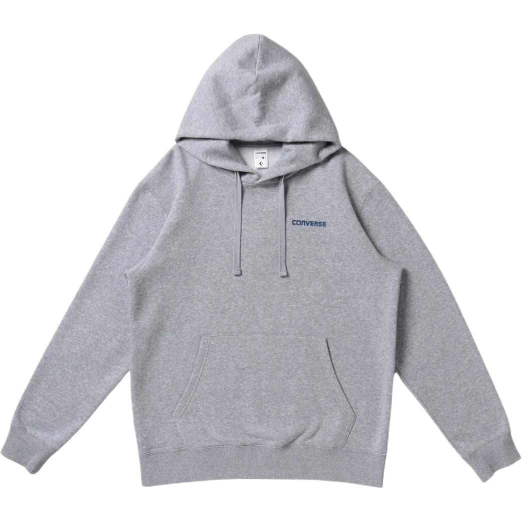 Converse Back Print Hoodie Comfortable Pullover Sweatshirt Gray 41200090-540
