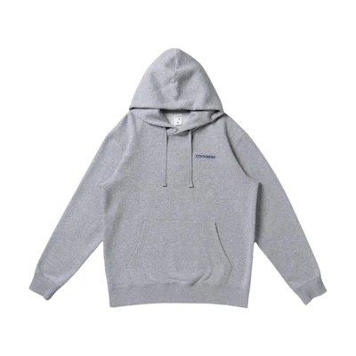 Converse Back Print Hoodie Comfortable Pullover Sweatshirt Gray 41200090-540