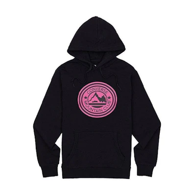 Converse Big Logo Knit Hoodie Black Unisex 10018994-A01
