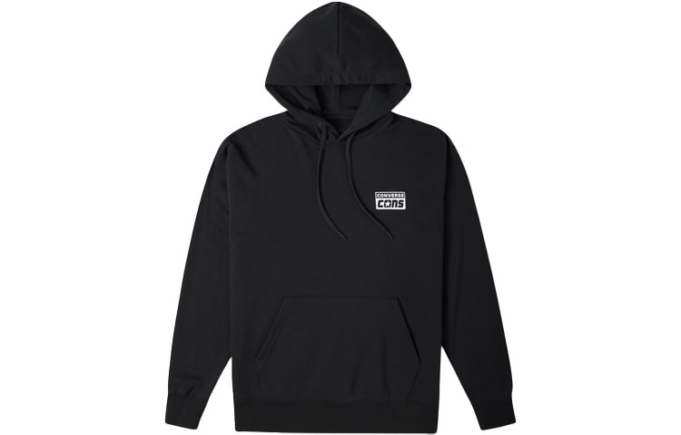 Converse Black Colorblock Logo Knit Sports Sweatshirt 10023098-A01