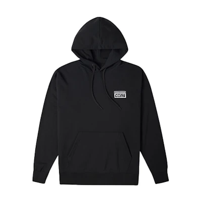 Converse Black Colorblock Logo Knit Sports Sweatshirt 10023098-A01