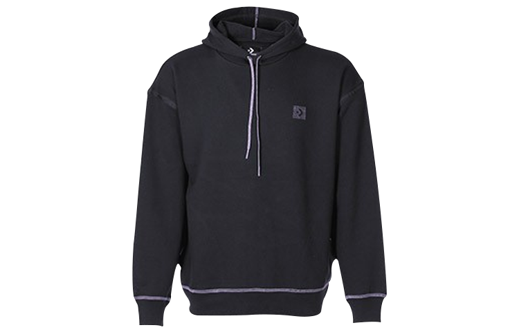 Converse Black Fleece Pullover Hoodie Casual Sweatshirt 10020388-A01