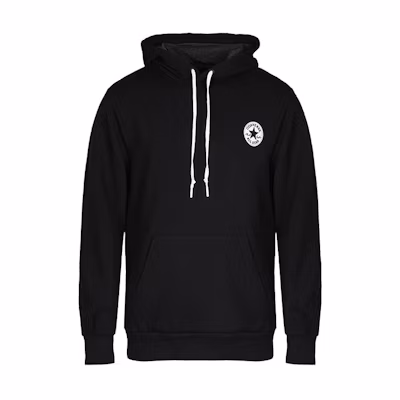 Converse Black Knitted Pullover Hoodie Long Sleeve Sweater 10006680-A02