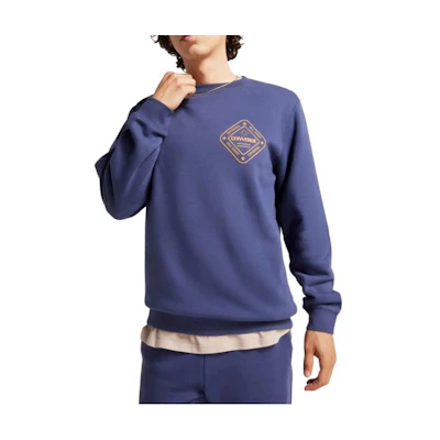 Converse Blue Crewneck Sweatshirt with Letter Print Design 10025632-A03