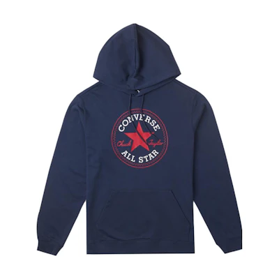 Converse Blue Hoodie with Letter Pattern Design 10025469-A06