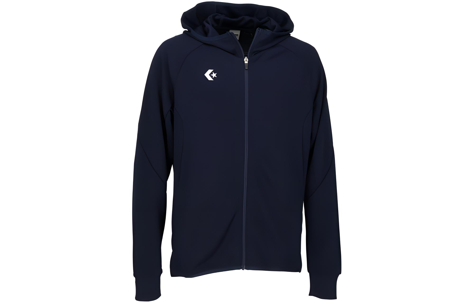 Converse Blue Loose Fit Printed Zip-Up Hoodie Jacket CB231251-2900