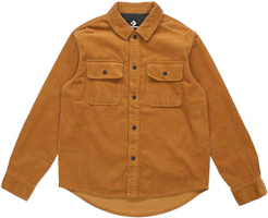 Converse Brown Corduroy Jacket - Retro College Style Outdoor Casual 10019954-A10 Converse Brown Corduroy Jacket - Retro College Style Outdoor Casual 10019954-A10