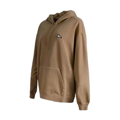 Converse Brown Printed Hoodie with Drawstring Long Sleeves 10025457-A03