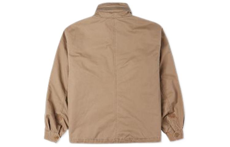 Lookbook Converse Jaket Kerja Retro Kasual Solid Coklat 10024189-A02